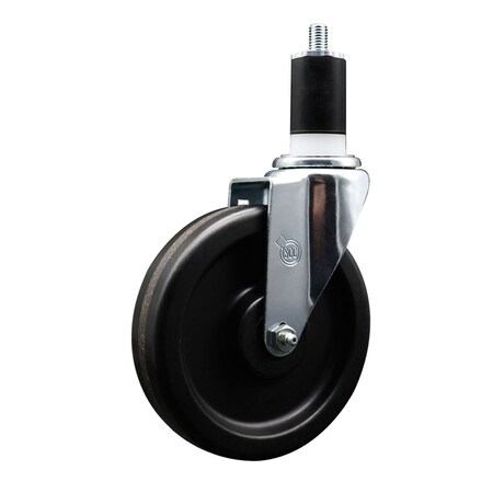 Service Caster 6'' Phenolic Wheel Swivel 1-1/2'' Expanding Stem Caster SCC-EX20S615-PHR-112